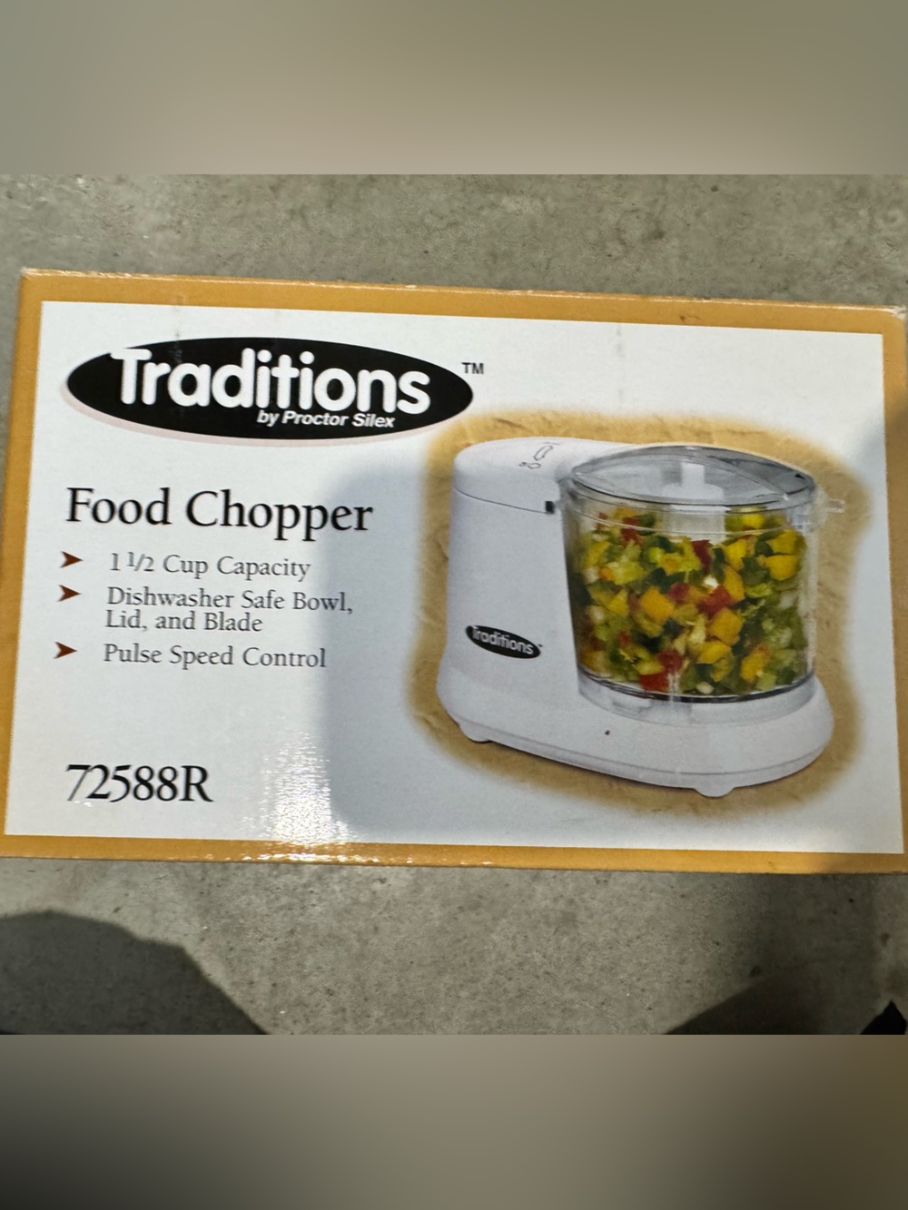 Traditions Food Chopper – White Compact Electric Chopper